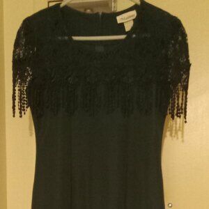 Formal Maxima Green Dress, Size 8